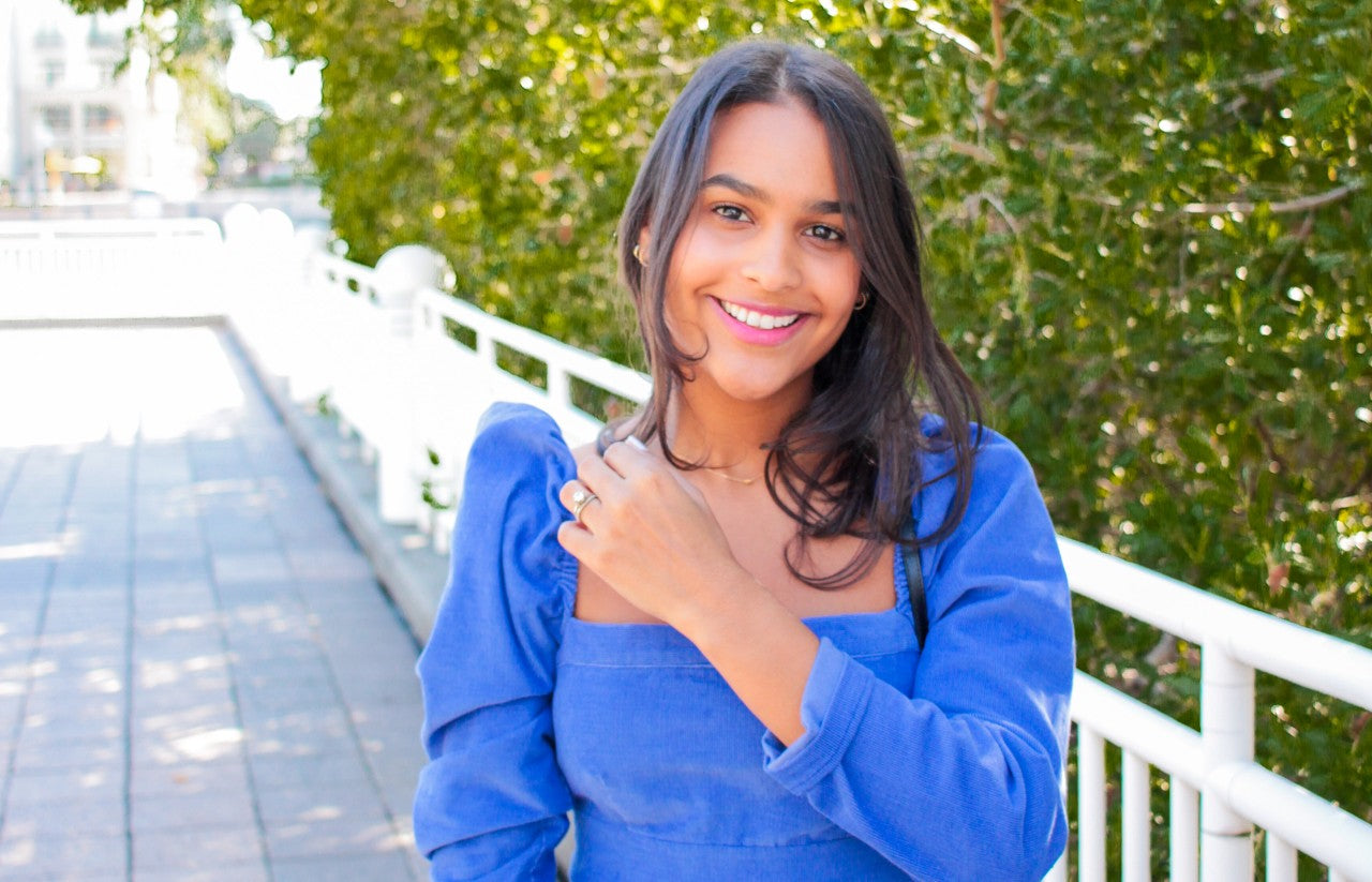 Lucielle Salomon wearing The Martha Dress by Bastet Noir, custom-made for her