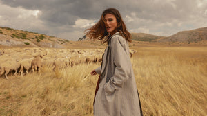 sustainable trench coat collection by bastet noir