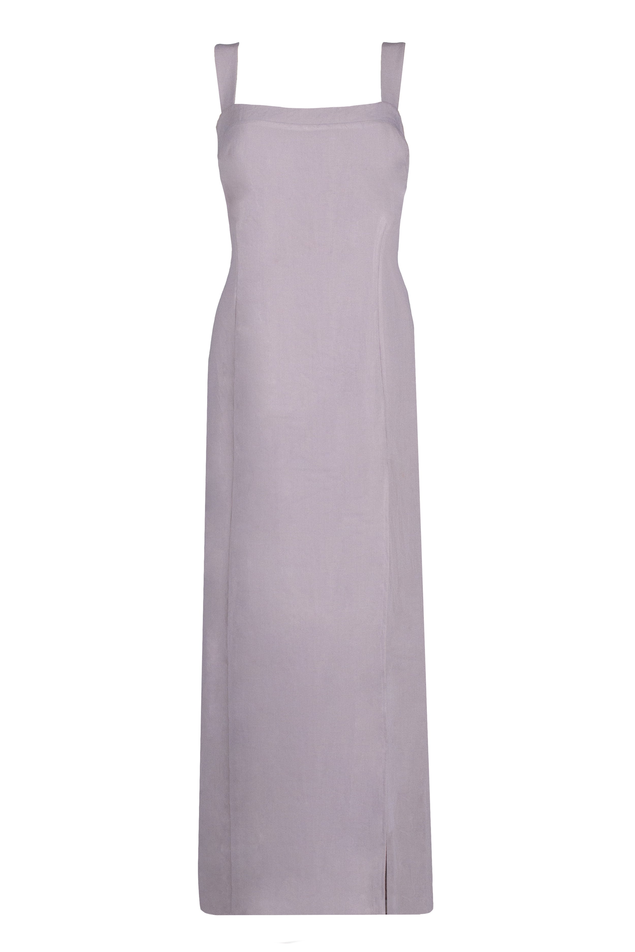 Lavander purple plus size linen bareback sundress - Custom Made - Bastet Noir