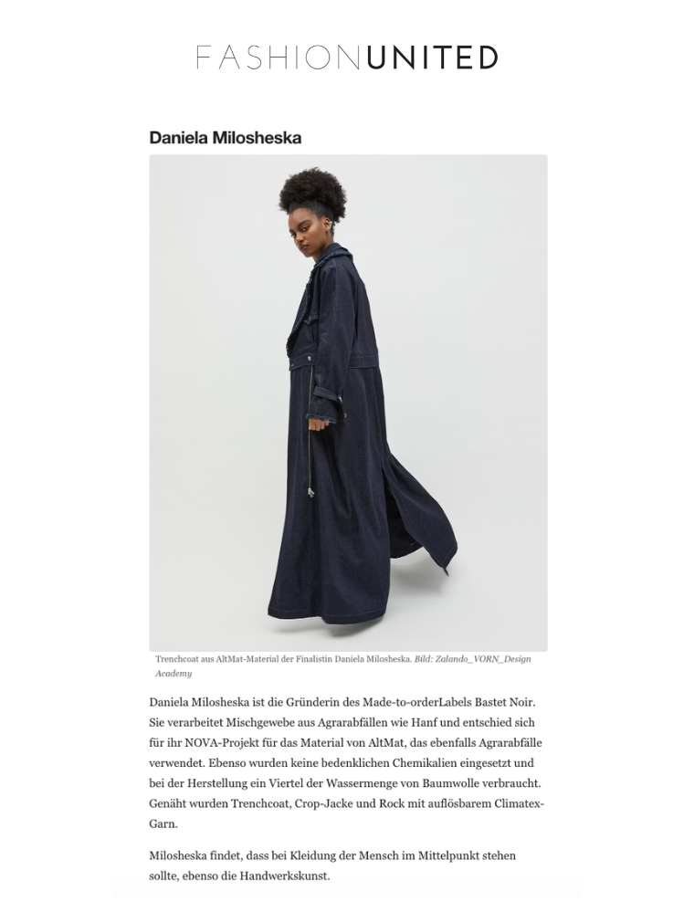 Fashion United Bastet Noir Press Clipping mobile