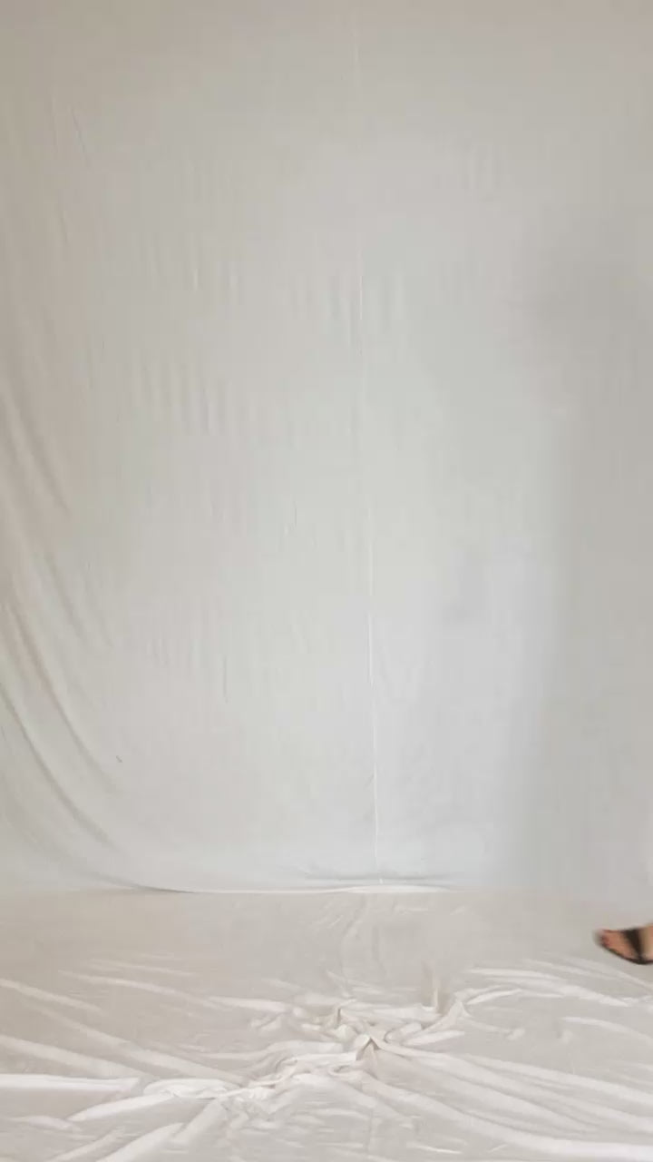 White satin bareback jumpsuit - Custom Made - Bastet Noir