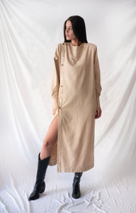 Cream cashmere oversize dress