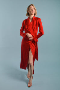 Red Shirt Dress - BastetNoir