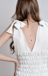 White Flowy Ethereal Maxi Dress - Custom Made - Bastet Noir