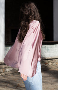 Silk cape shirt - BastetNoir
